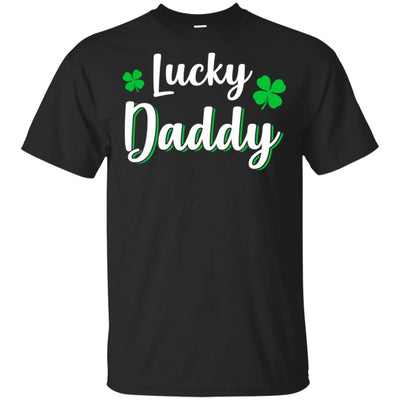 Luckiest Lucky Daddy St Patricks Day-T-Shirt & Hoodie-Classic T-Shirt-Black