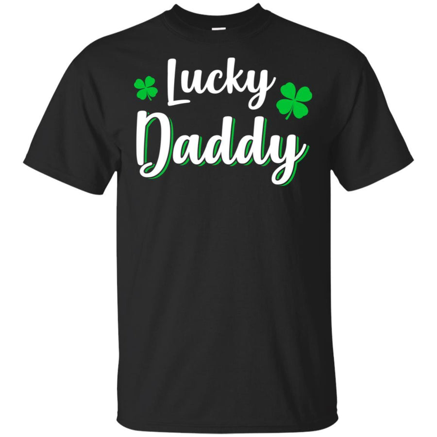 Luckiest Lucky Daddy St Patricks Day-T-Shirt & Hoodie-Classic T-Shirt-Black
