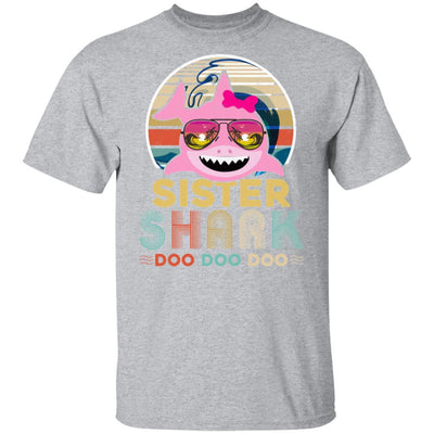 Retro Vintage Sister Shark Doo Doo Doo-T-Shirt & Hoodie-Classic T-Shirt-Sport Grey