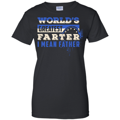 World's Greatest Farter I Mean Father-T-Shirt & Hoodie-Women's T-Shirt-Black