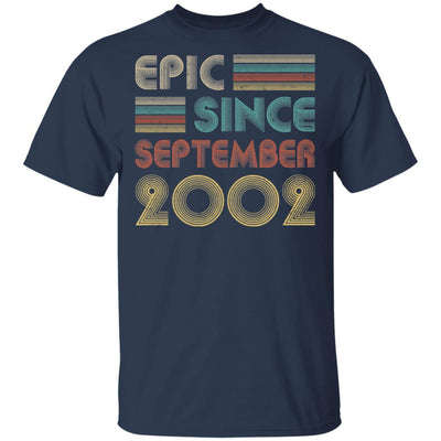 Epic Since September 2002 Vintage 19th Birthday Gifts-T-Shirt & Hoodie-Classic T-Shirt-Navy