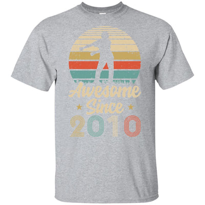 Vintage Flossing Awesome Since 2010 11th Birthday Gift Youth-Youth Shirt-Youth T-Shirt-Sport Grey