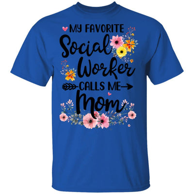 My Favorite Social Worker Calls Me Mom Gift Mothers Day-Apparel CC-Classic T-Shirt-Royal