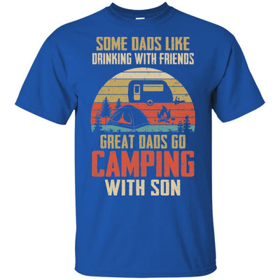 Dads Like Drinking Great Dads Go Camping With Son-T-Shirt & Hoodie-Classic T-Shirt-Royal