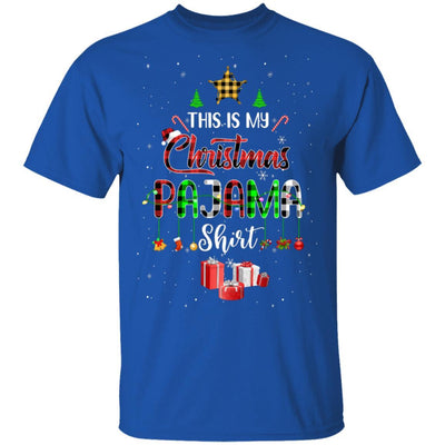 This Is My Christmas Pajama Family Matching Buffalo Plaid-T-Shirt & Sweatshirt-Classic T-Shirt-Royal