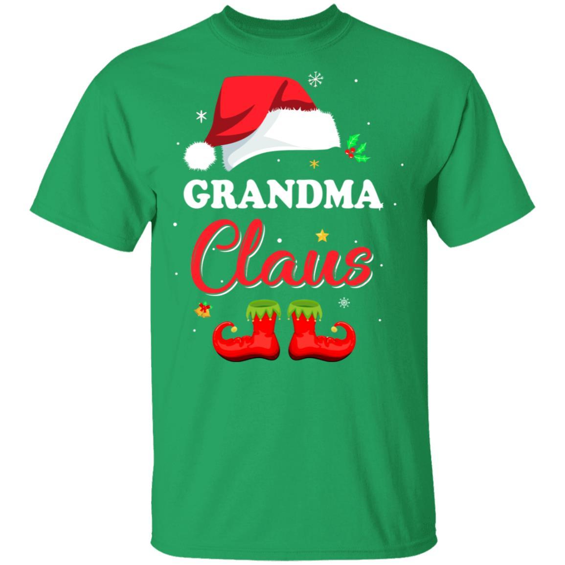 Santa Grandma Claus Matching Family Pajamas Christmas Gifts-T-Shirt & Sweatshirt-Classic T-Shirt-Irish Green