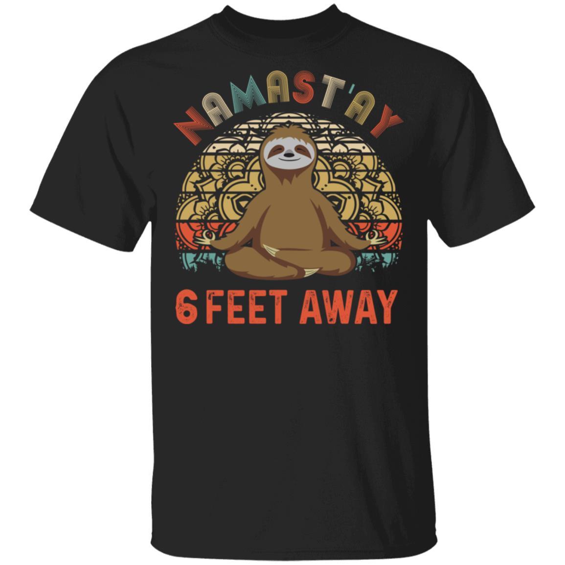 Funny Yoga Sloth Namast'ay 6 Feet Away