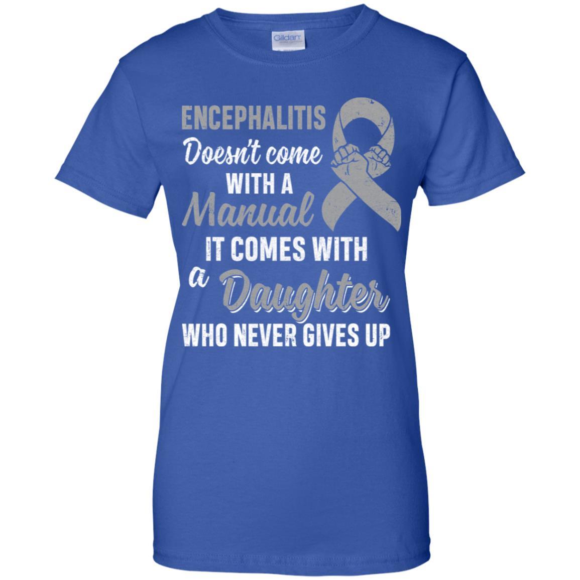 Encephalitis Awareness Daughter Warrior Gifts-T-Shirt & Hoodie-Women's T-Shirt-Royal