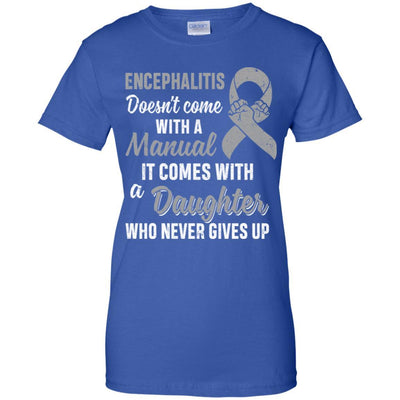 Encephalitis Awareness Daughter Warrior Gifts-T-Shirt & Hoodie-Women's T-Shirt-Royal