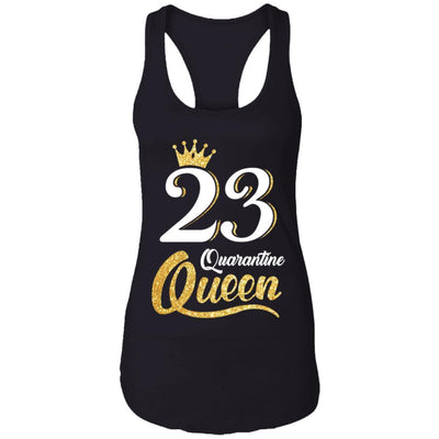 Born In 1998 My 23th Birthday Quarantine Queen-T-Shirt & Tank Top-Women's Ideal Racerback Tank-Black