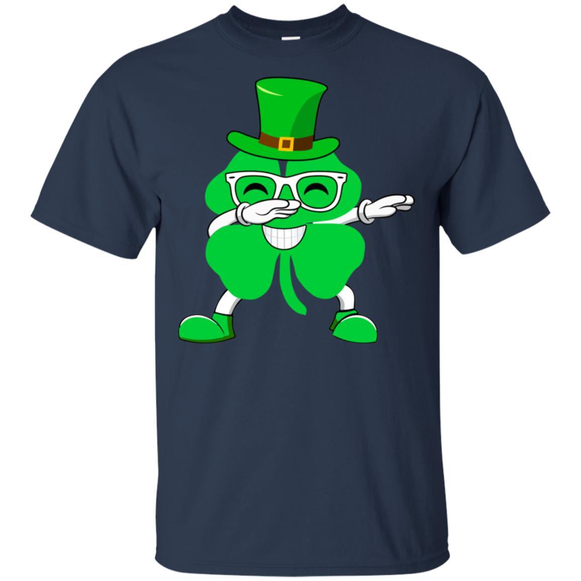 Shamrock Dabbing Happy St Patricks Day Shenanigator-T-Shirt & Hoodie-Classic T-Shirt-Navy