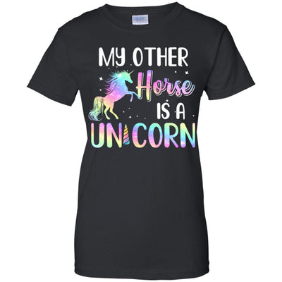 My Other Horse Is A Unicorn Lovers-T-Shirt & Tank Top-Women's T-Shirt-Black