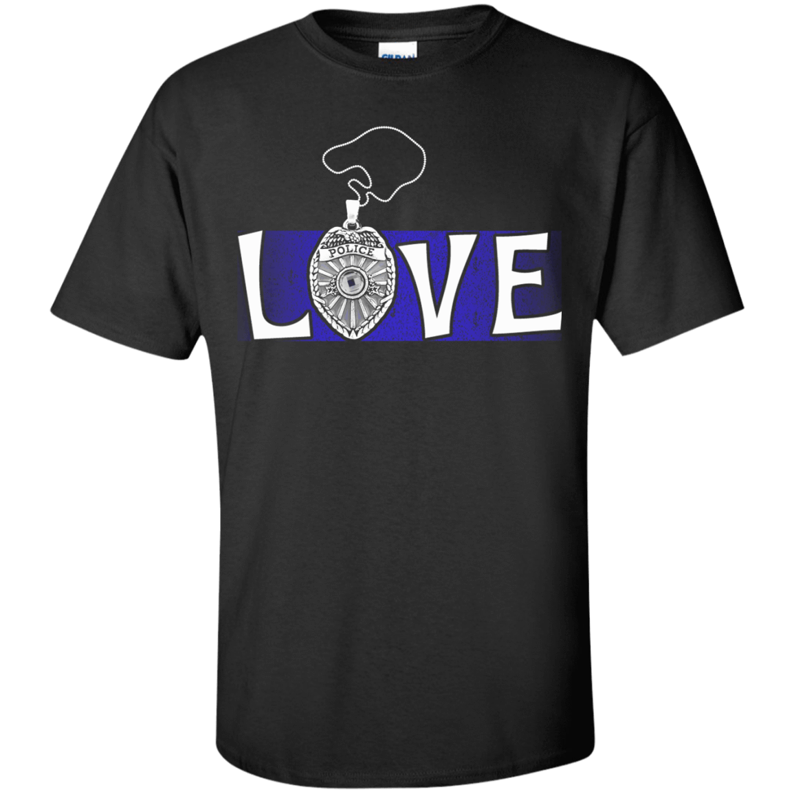 Love Police Thin Blue Line-T-Shirt & Hoodie-Classic T-Shirt-Black