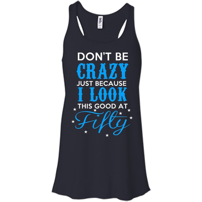 GOOT AT FIFTY-T-Shirt & Hoodie-Women's Flowy Racerback Tank-Midnight