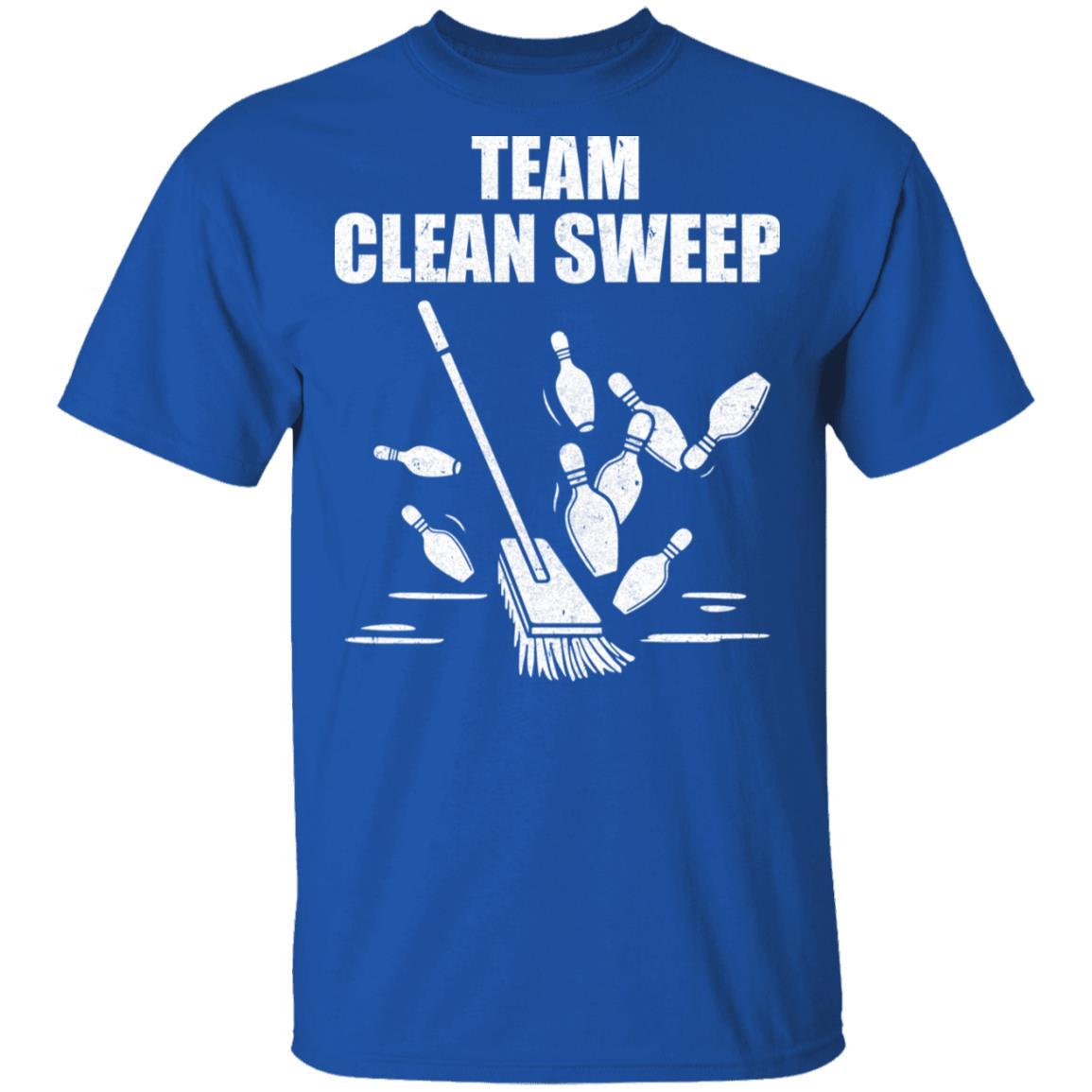 Funny Clean Sweep Bowling-T-Shirt & Hoodie-Classic T-Shirt-Royal