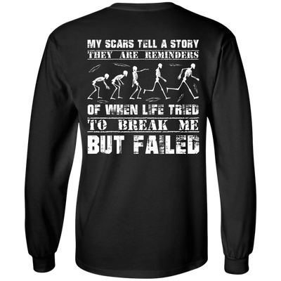 My Scars Tell A Story-T-Shirt & Hoodie-Long Sleeve T-Shirt-Black