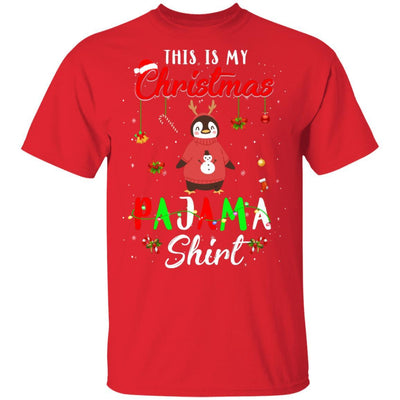 This Is My Christmas Pajama Penguin Christmas Gifts-T-Shirt & Sweatshirt-Classic T-Shirt-Red