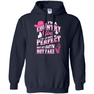 I May Not Be Perfect But At Least I'm Not Fake-T-Shirt & Hoodie-Pullover Hoodie-Navy