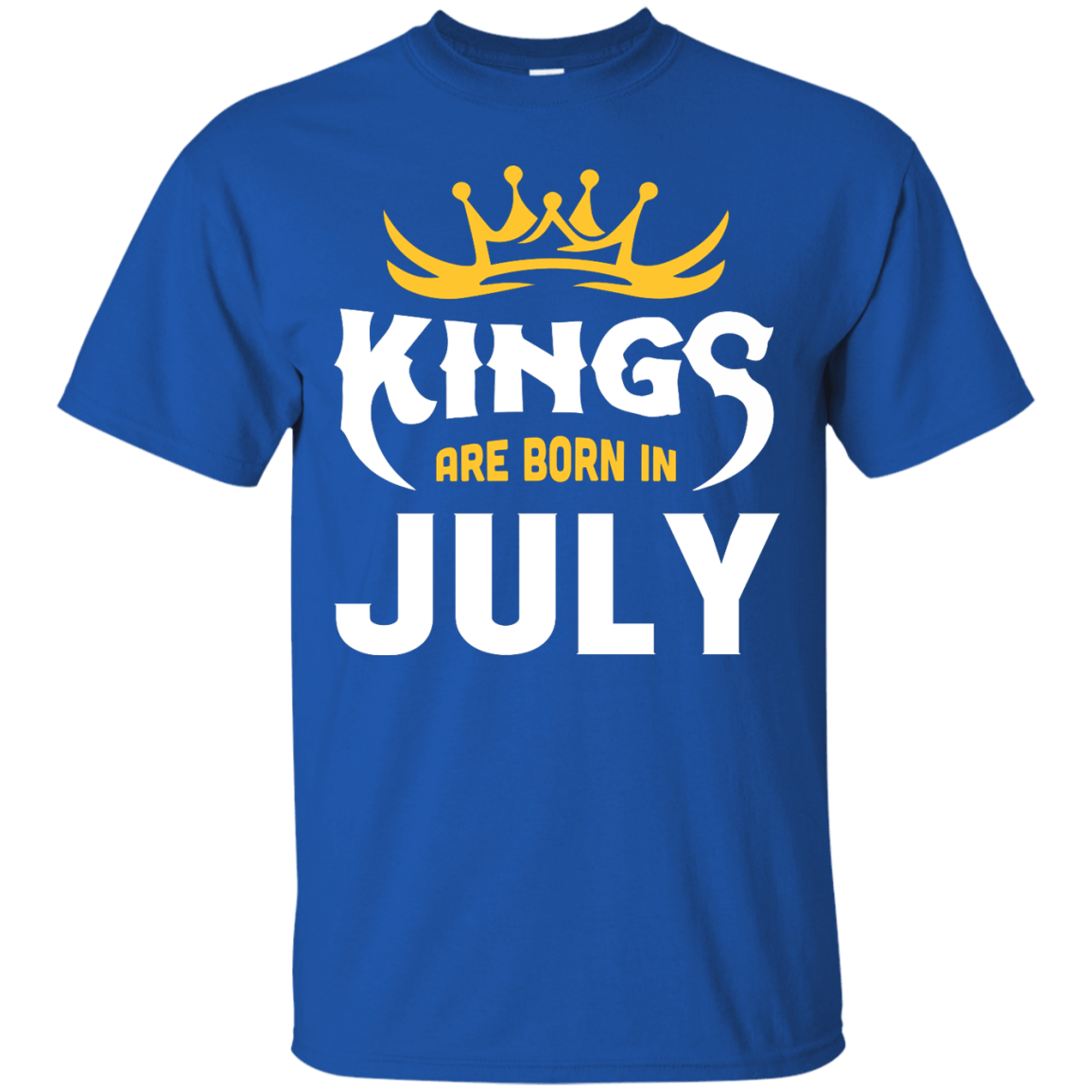 Kings Are Born In July-T-Shirt & Hoodie-Classic T-Shirt-Royal