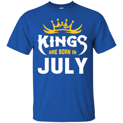 Kings Are Born In July-T-Shirt & Hoodie-Classic T-Shirt-Royal