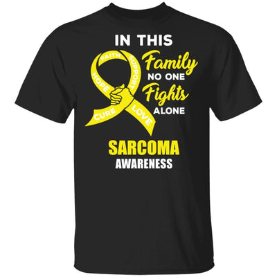 In This School No One Fights Sarcoma Awareness Alone-T-Shirt & Hoodie-Classic T-Shirt-Black
