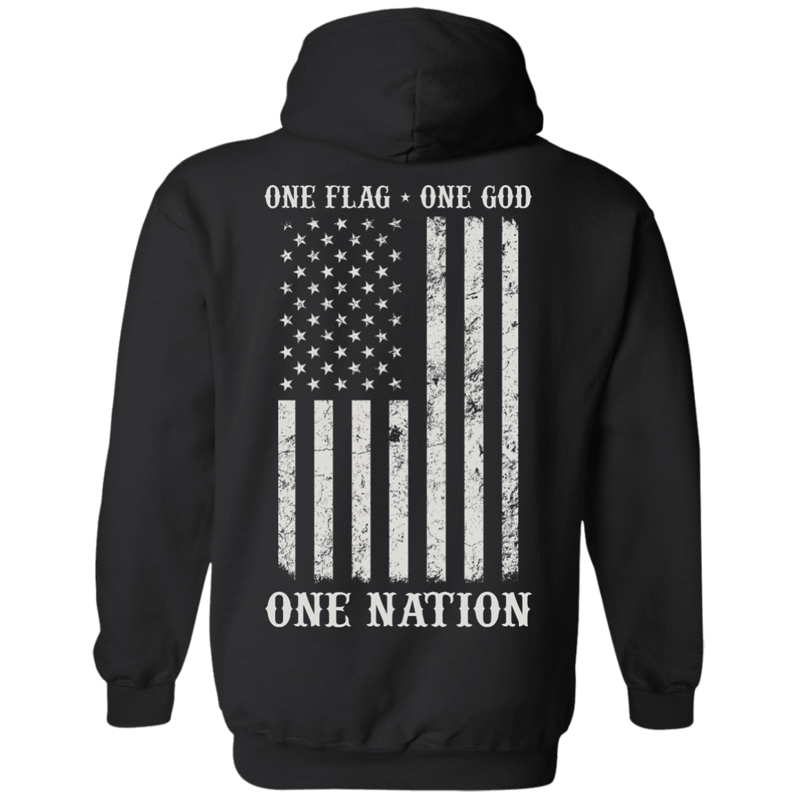 One Flag One God One Nation-T-Shirt & Hoodie-Pullover Hoodie-Black