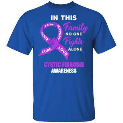 In This School No One Fights Cystic Fibrosis Awareness Alone-T-Shirt & Hoodie-Classic T-Shirt-Royal