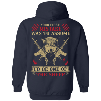 Your First Mistake Was To Assume-T-Shirt & Hoodie-Pullover Hoodie-Navy