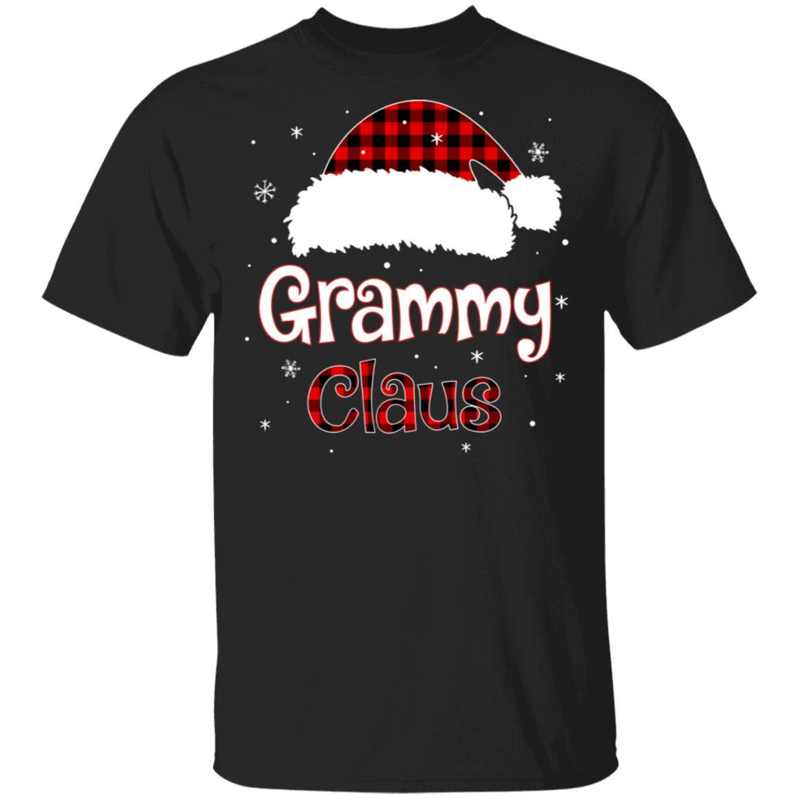 Santa Grammy Claus Red Plaid Family Pajamas Christmas Gift