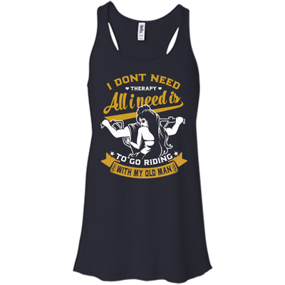 I Don't Need Therapy-T-Shirt & Hoodie-Women's Flowy Racerback Tank-Midnight