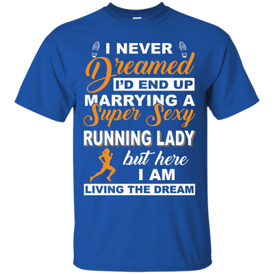I'd End Up Marrying A Super Sexy Running Lady-T-Shirt & Hoodie-Classic T-Shirt-Royal