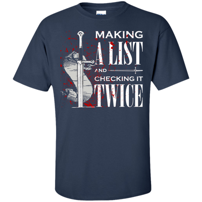 Making A List And Check It-T-Shirt & Hoodie-Classic T-Shirt-Navy