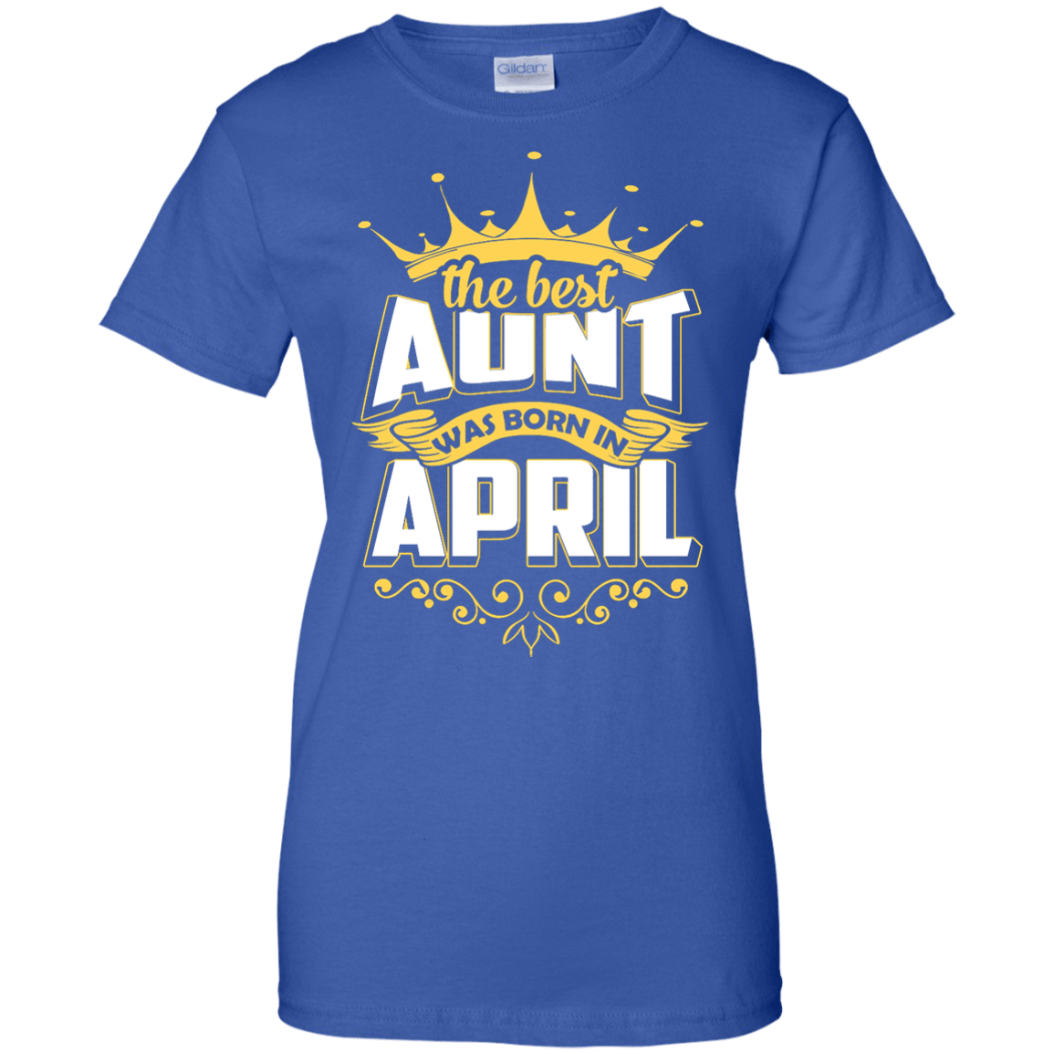 The Best Aunt Was Born In April-T-Shirt & Hoodie-Women's T-Shirt-Royal