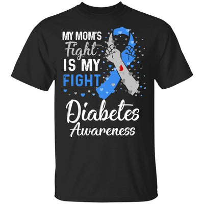 My Mom's Fight Is My Fight Diabetes Awareness-T-Shirt & Hoodie-Classic T-Shirt-Black