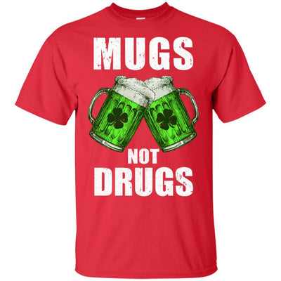 Vintage Mugs Not Drugs St Patrick Day Gift-T-Shirt & Hoodie-Classic T-Shirt-Red