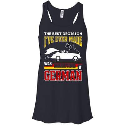 I've Ever Made Was Marrying A German-T-Shirt & Hoodie-Women's Flowy Racerback Tank-Midnight