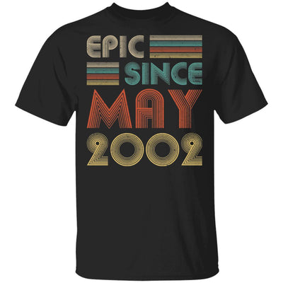 Epic Since May 2002 Vintage 19th Birthday Gifts-T-Shirt & Hoodie-Classic T-Shirt-Black
