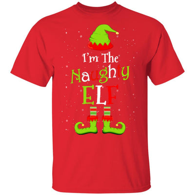 I'm The Naughty Elf Family Matching Funny Christmas Group Gift-T-Shirt & Sweatshirt-Classic T-Shirt-Red