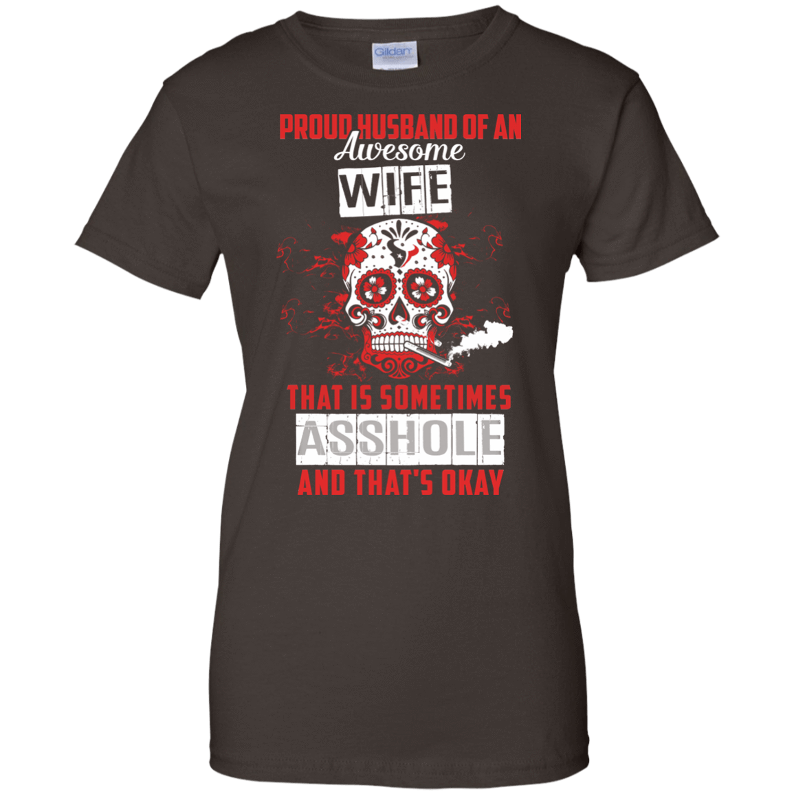 Proud Husband Of An Awesome Wife-T-Shirt & Hoodie-Women's T-Shirt-Dark Chocolate