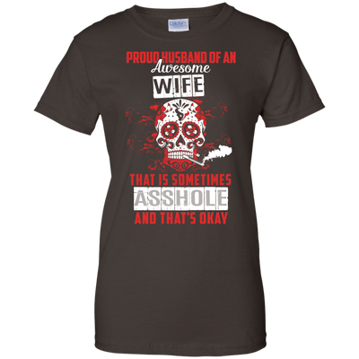 Proud Husband Of An Awesome Wife-T-Shirt & Hoodie-Women's T-Shirt-Dark Chocolate