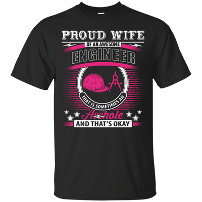 Proud Wife Of An Awesome Engineer-T-Shirt & Hoodie-Classic T-Shirt-Black