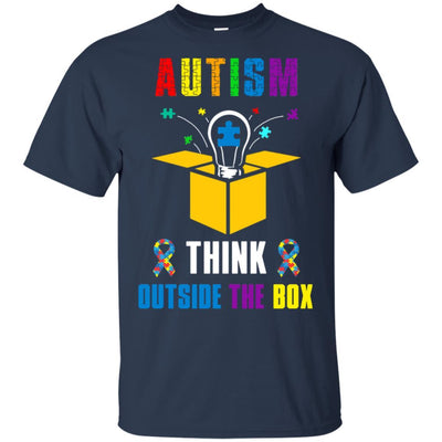 Autism Think Outside The Box Autism Awareness-T-Shirt & Hoodie-Classic T-Shirt-Navy