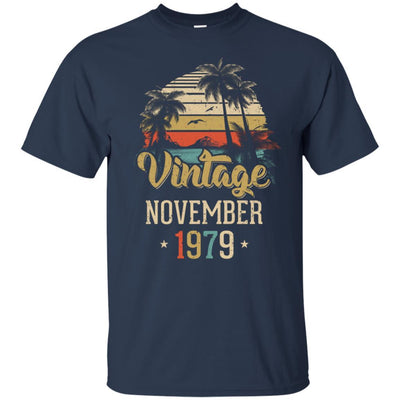 Retro Classic Vintage November 1979 42th Birthday Gift-T-Shirt & Hoodie-Classic T-Shirt-Navy