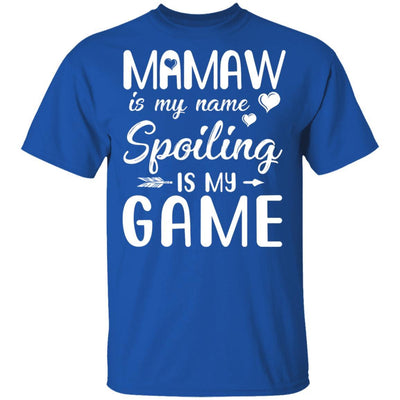 Mamaw Is My Name Spoiling Is My Game Funny Mothers Day-T-Shirt & Tank Top-Classic T-Shirt-Royal