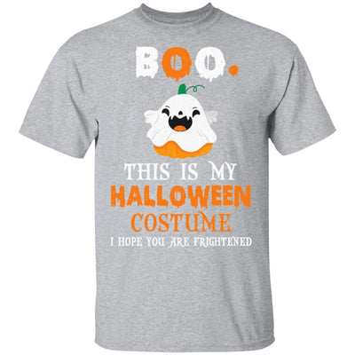 Boo Pumpkin Sarcastic Funny Halloween Costume-T-Shirt & Hoodie-Classic T-Shirt-Sport Grey
