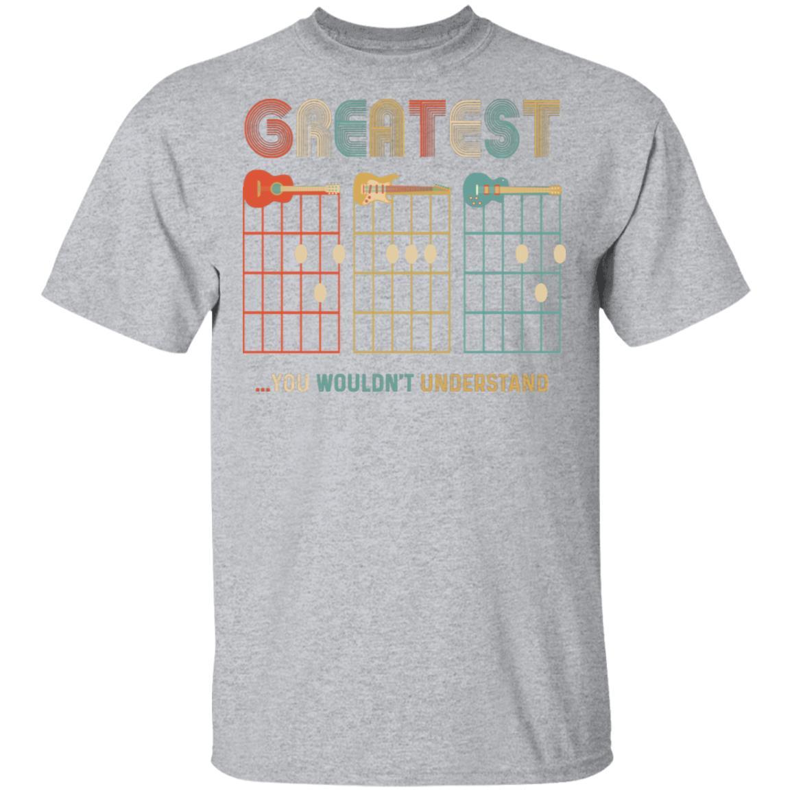 Worlds Greatest Guitar Dad You Wouldnt Understand-T-Shirt & Hoodie-Classic T-Shirt-Sport Grey