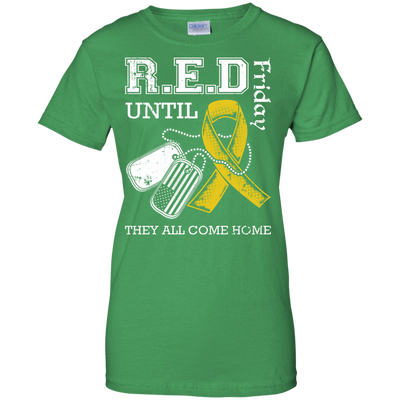 Red Friday Until They All Come Home-T-Shirt & Hoodie-Women's T-Shirt-Irish Green