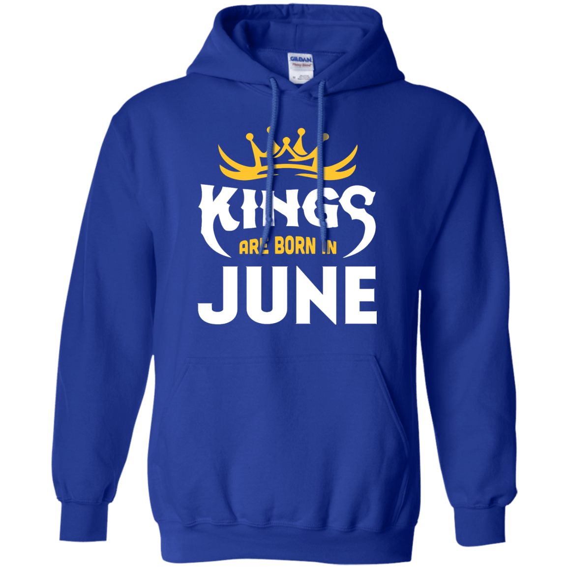 Kings Are Born In June-T-Shirt & Hoodie-Pullover Hoodie-Royal