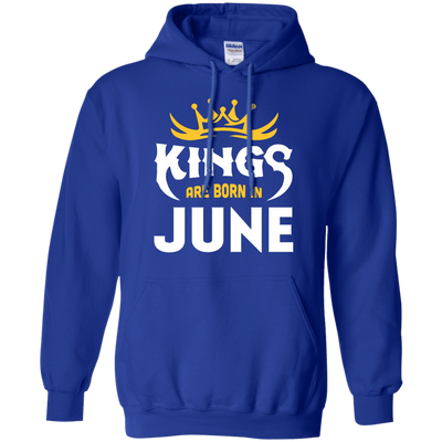 Kings Are Born In June-T-Shirt & Hoodie-Pullover Hoodie-Royal