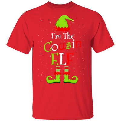 I'm The Cousin Elf Family Matching Funny Christmas Group Gift-T-Shirt & Sweatshirt-Classic T-Shirt-Red